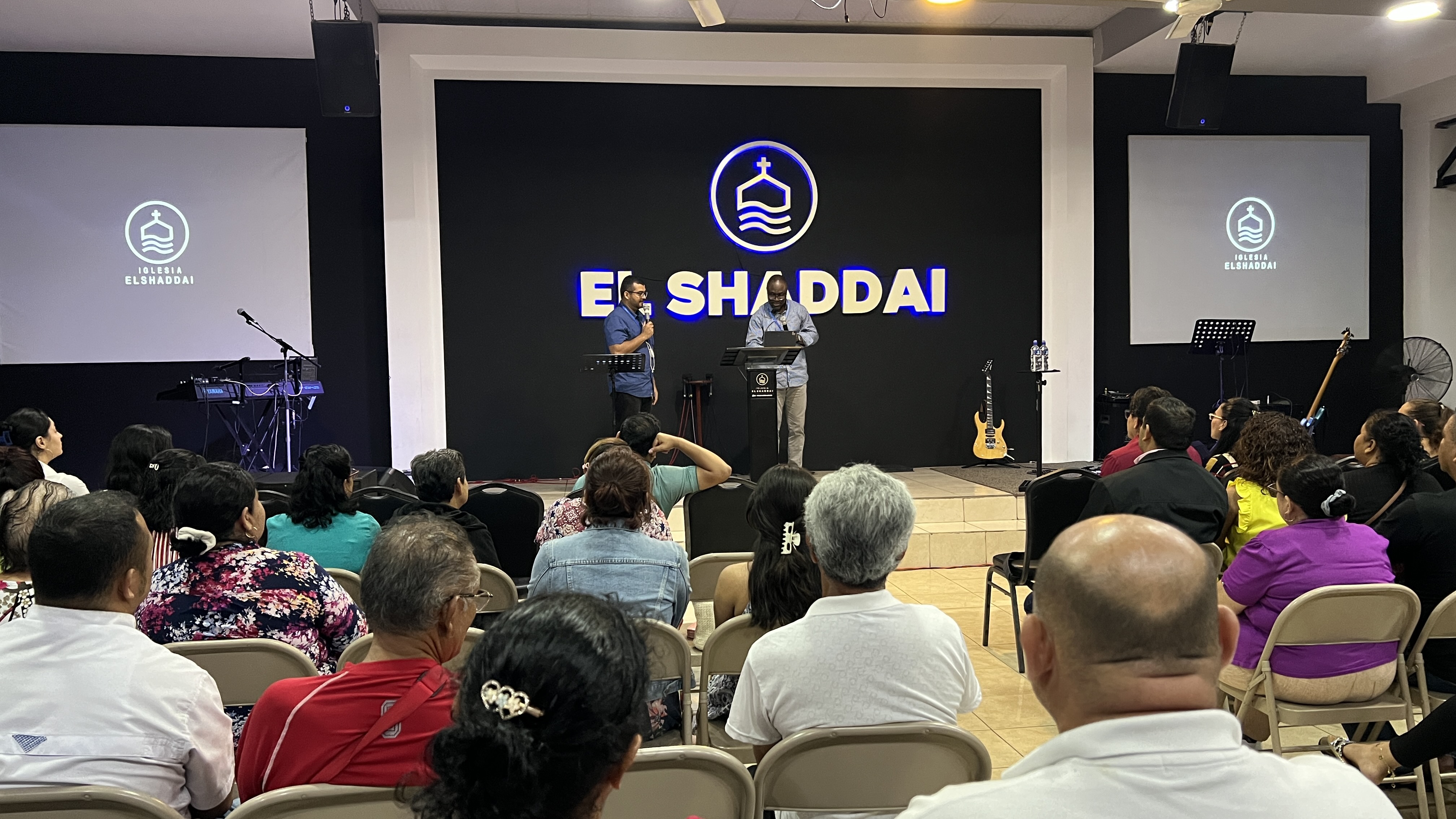 Ministering at Iglesia El Shaddai